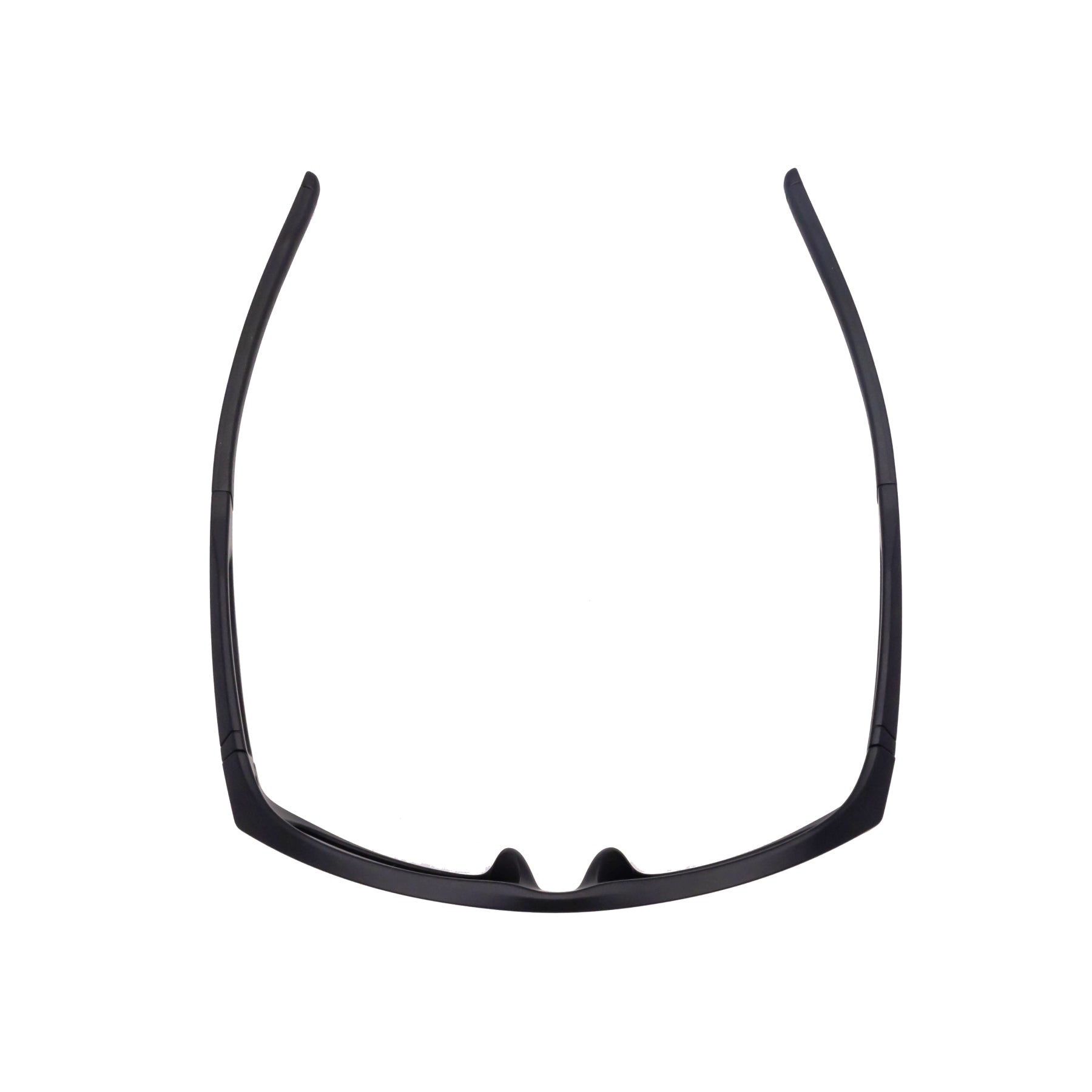 Black sports sunglasses frame for pickleball or table tennis, lightweight and durable design