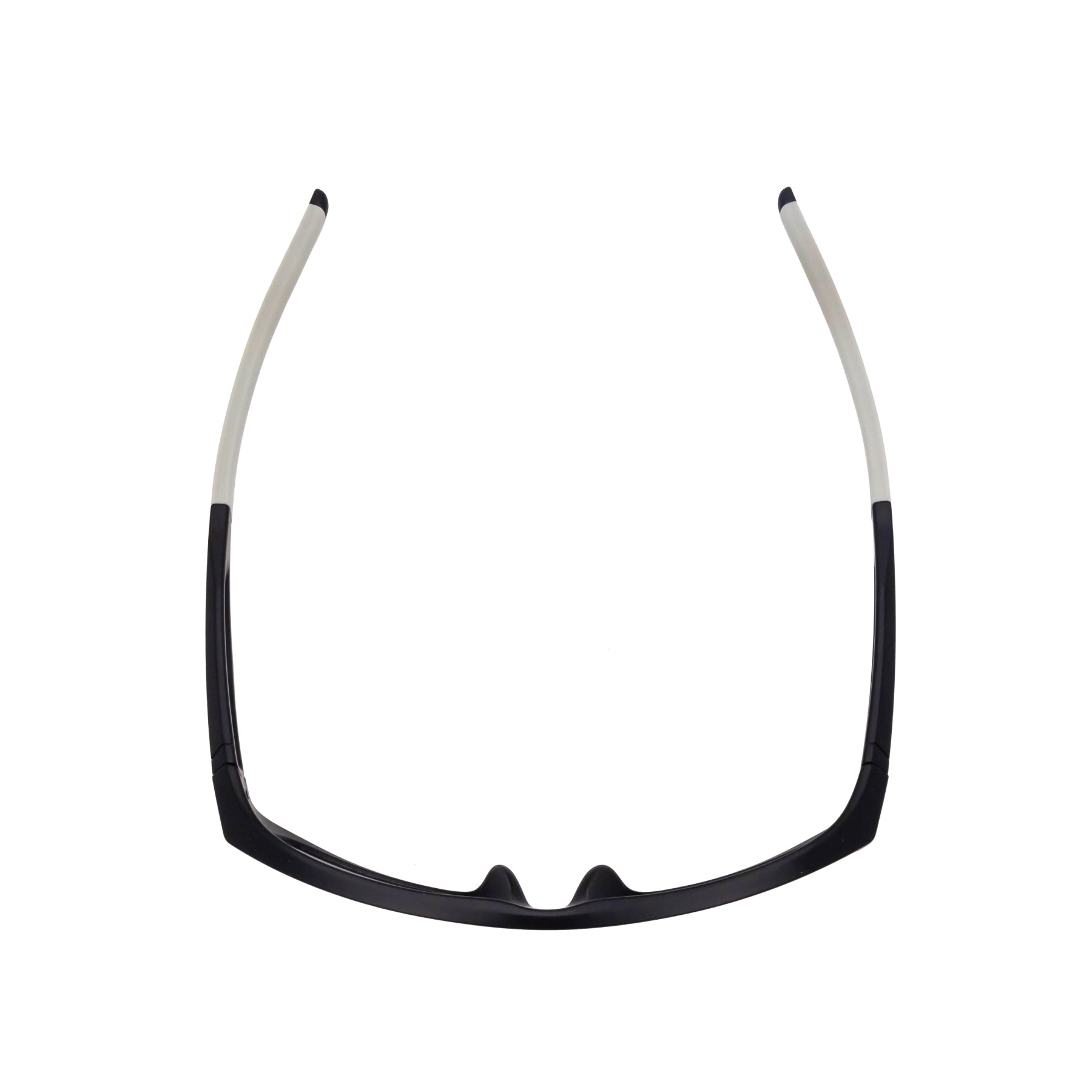 Black and white sports eyewear frame for pickleball or table tennis