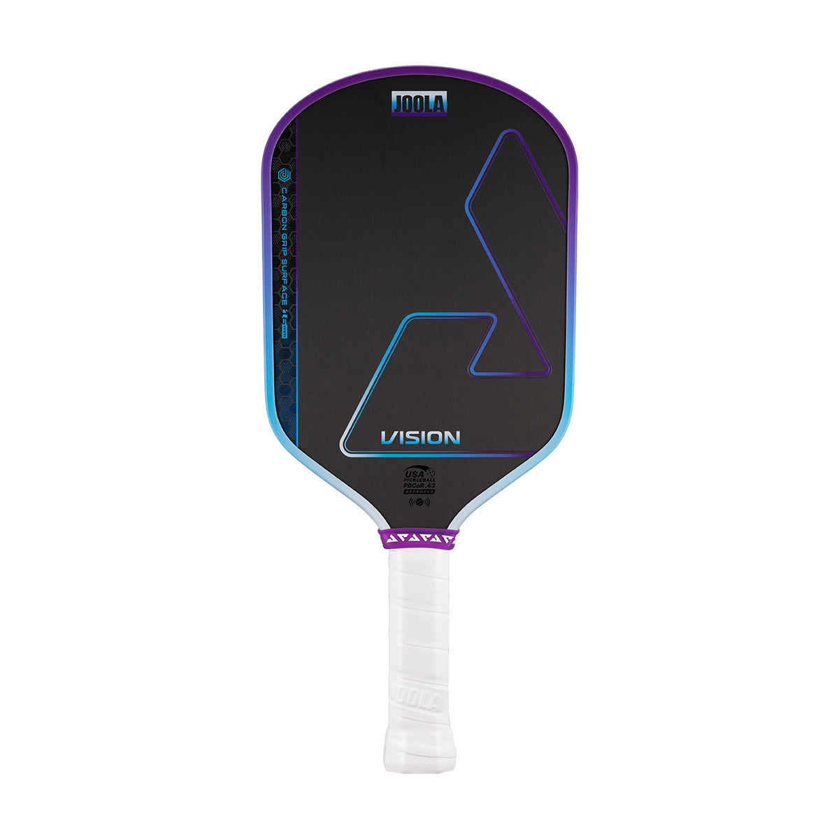 White background, roduct image of the JOOLA Hyperion Vision pickleball paddle.