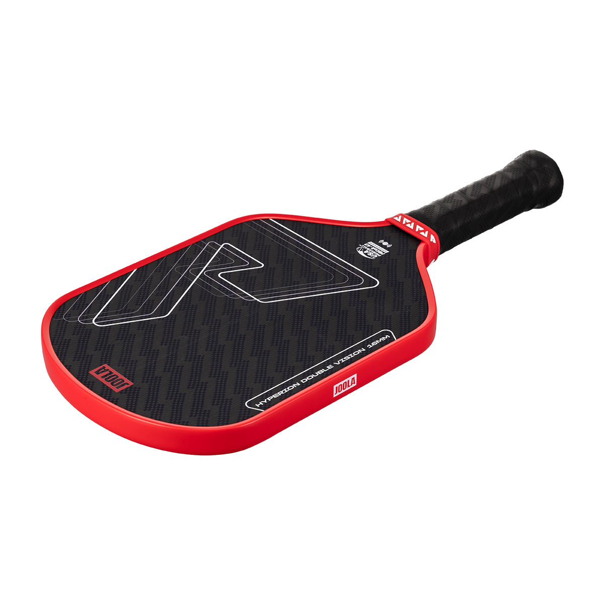 White background, product image of the Hyperion Double Vision pickleball paddle.