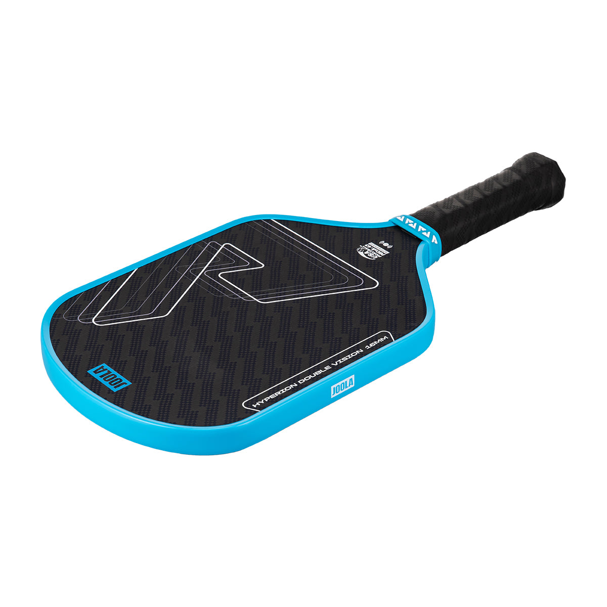 White background, product image of the Hyperion Double Vision pickleball paddle.