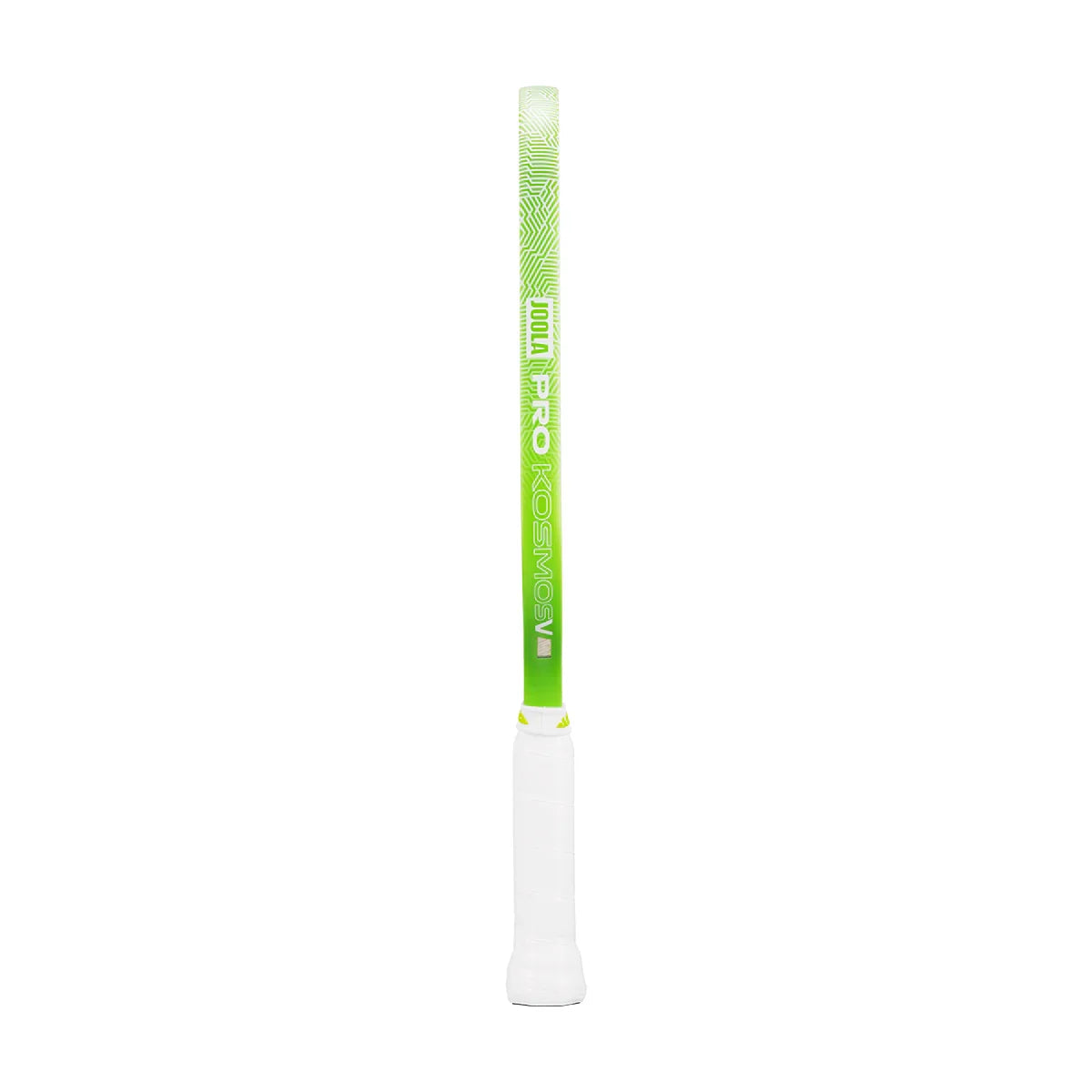 JOOLA Pro Kosmos table tennis racket with green patterned blade and white grip