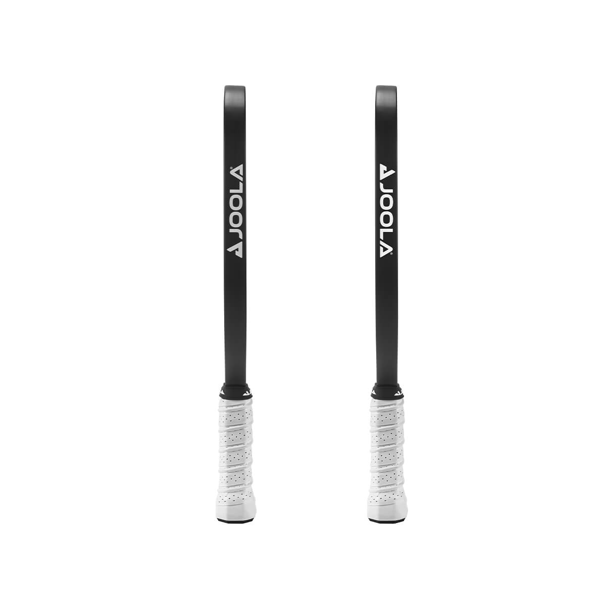 White Background Image: Side view of two JOOLA CGS 16 mm Radius pickleball paddles.