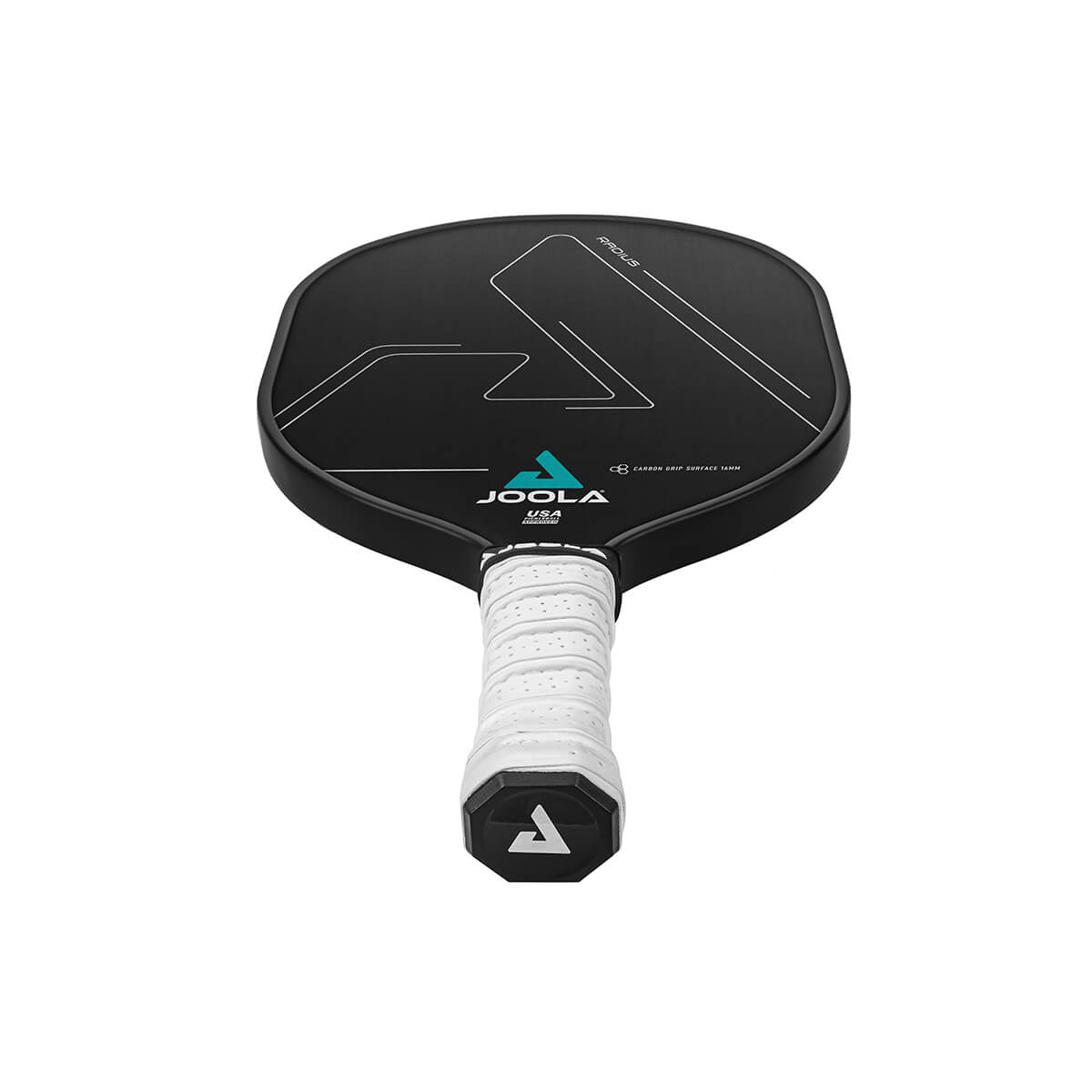 White Background Image: Straight on view of the JOOLA CGS 16 mm Radius pickleball paddle.