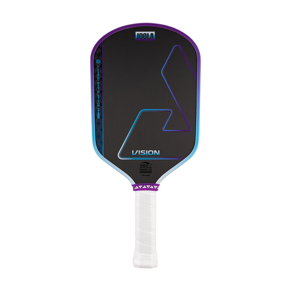 White background, prodcut image of the JOOLA Hyperion Vision pickleball paddle.