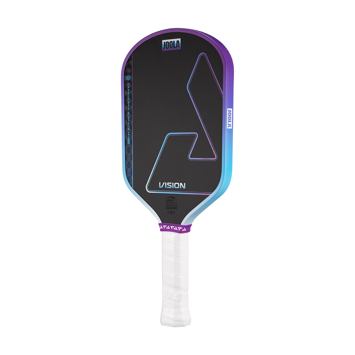 White background, image of the JOOLA Hyperion Vision pickleball paddle.