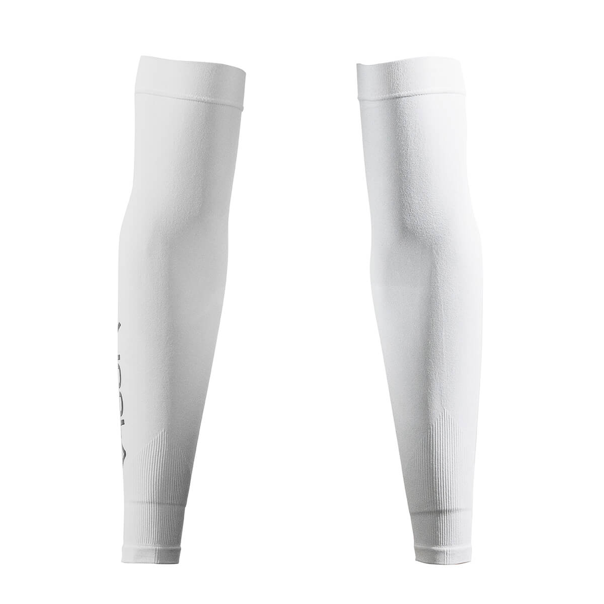 White Background Image: JOOLA UV Arm Sleeves UPF50+ in White (Ulnar view)